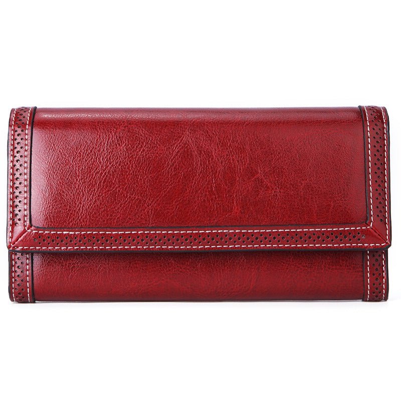 Sarah's Long Leather Wallet – Catseven store