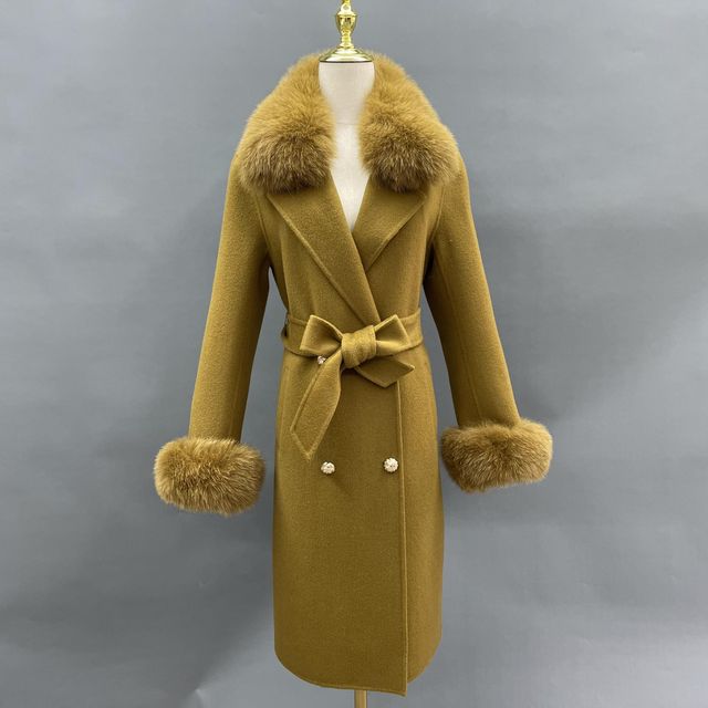 Unbranded Women's 100% Real Fox Fur Jacket Winter Warm India | Ubuy